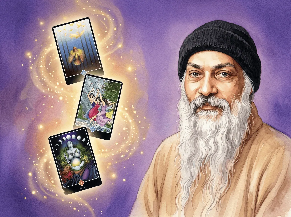 Osho 大師與奧修禪卡意象